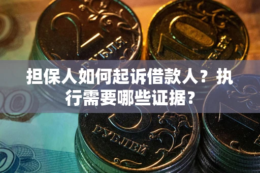 武汉担保人如何起诉借款人？执行需要哪些证据？