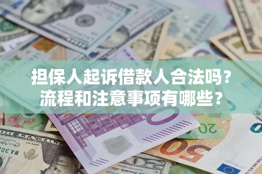 武汉担保人起诉借款人合法吗？流程和注意事项有哪些？