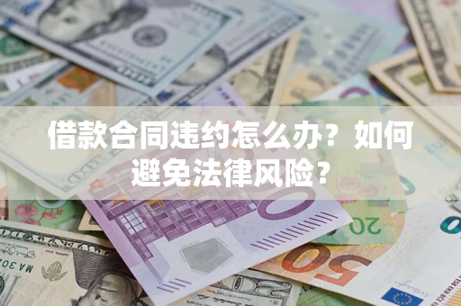 武汉借款合同违约怎么办？如何避免法律风险？