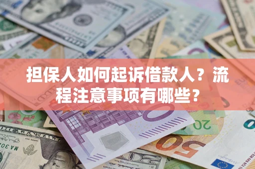 武汉担保人如何起诉借款人？流程注意事项有哪些？